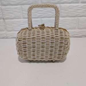 Walborg Ivory Beaded Mini Bag